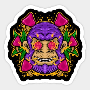 Ape trippy Sticker